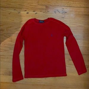 Boys size 8 polo long sleeve thermal